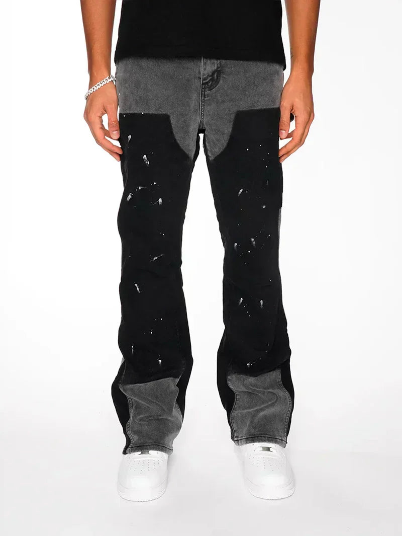 Schwarze Schlagjeans – 212621