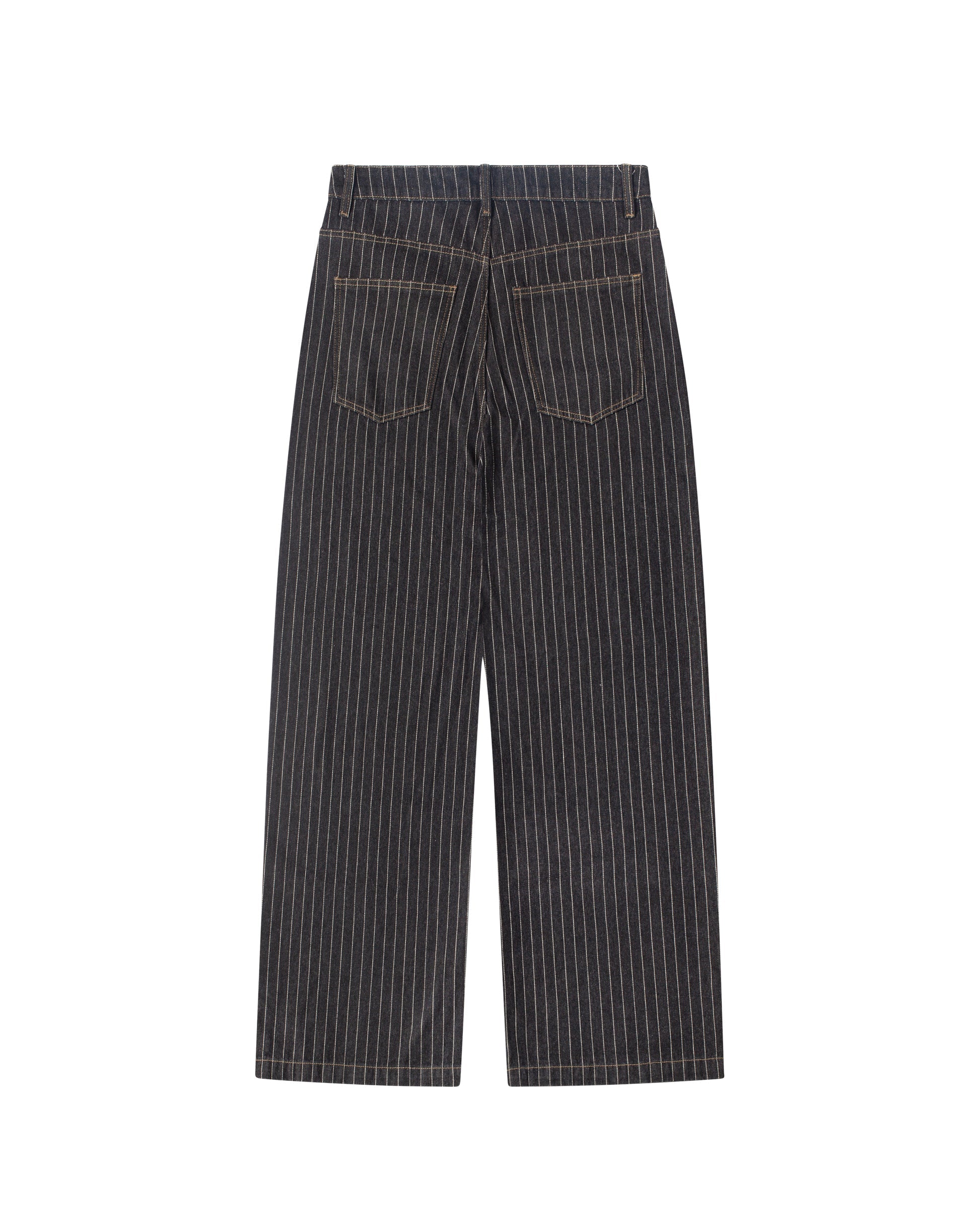 Black Pinstripe Denim