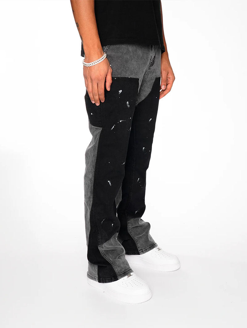 Schwarze Schlagjeans – 212621